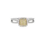 Fancy Light Yellow Diamond Ring