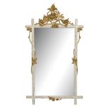 Continental Painted and Parcel-Gilt Mirror