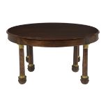 Empire "Plum Pudding" Mahogany Dining Table