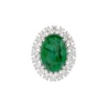 Stunning Emerald and Diamond Ring