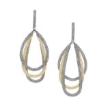 Pair of Diamond Dangle Earrings