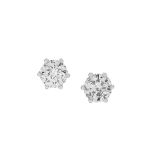 Pair of Diamond Stud Earrings