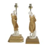 Italian Neoclassical-Style Alabaster Lamps