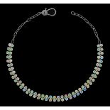 Opal and Diamond Necklace