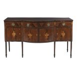 American Federal Inlaid Mahogany Sideboard