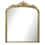American Rococo Revival Overmantel Mirror