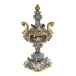 Jacob Petit Paris Porcelain Covered Potpourri Urn