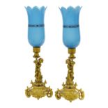 Pair of Napoleon III Gilt-Bronze Candlesticks