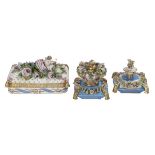 Three Jacob Petit Paris Porcelain Objects