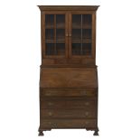 George III-Style Mahogany Secretary Bookcase