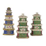 Three Jacob Petit Paris Porcelain Scent Bottles