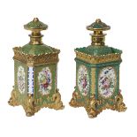 Pair of Jacob Petit Paris Porcelain Scent Bottles