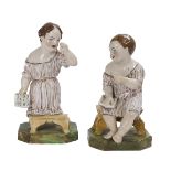 Pair of Jacob Petit Porcelain Figures of Babies