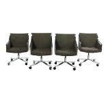 Mid-Centruy Modern Stow Davis Swivel Armchairs