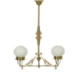 American Brass and Glass Aesthetic Gasolier