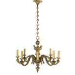 French Baroque-Style Gilt-Bronze Chandelier