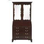 George III Mahogany Secretary Bookcase