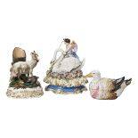 Three Jacob Petit Paris Porcelain Figural Objects