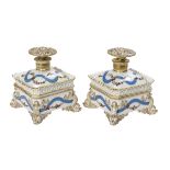 Pair of Jacob Petit Paris Porcelain Scent Bottles