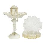 Set of French Shell-Molded Crystal