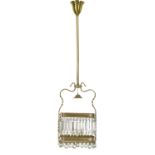 American Brass & Crystal Aesthetic Movement Light