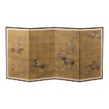 Japanese Four-Panel Folding Screen