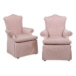 Pair of Baker Furniture Upholstered Armchairs