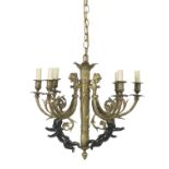 Louis XVI-Style Painted Chandelier