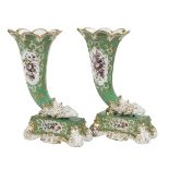 French Porcelain Vases Attributed to Jacob Petit