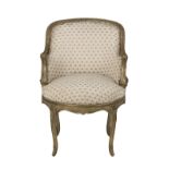 Louis XV-Style Giltwood Armchair