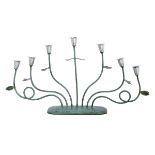 Emilia Castillo Sterling & Malachite Candelabrum