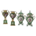 Paris Porcelain Vases Attributed to Jacob Petit