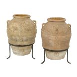 Pair of Large Terracotta Jars