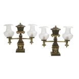 Pair of William IV Argand Lamps