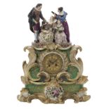 Margaine Porcelain Figural Mantel Clock