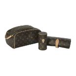 Three Louis Vuitton Monogram Travel Accessories