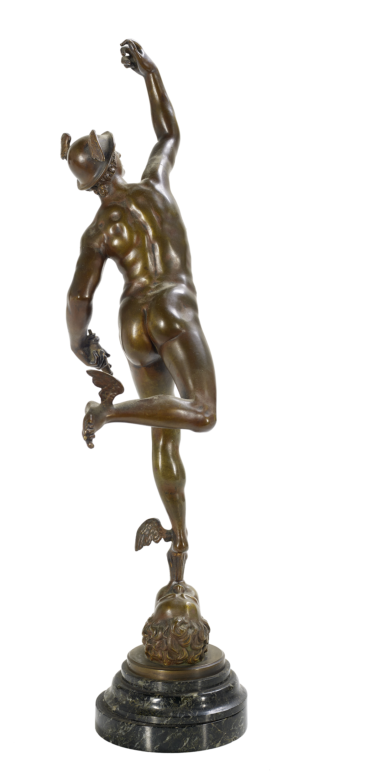 Italian Patinated Bronze of "Mercury" - Image 2 of 4