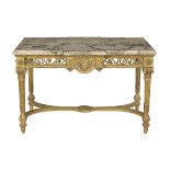 Louis XVI-Style Marble-Top Center Table