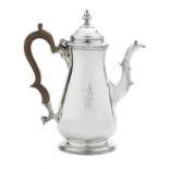 George II Northumbrian Sterling Silver Coffeepot
