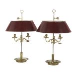 Pair of Neoclassical-Style Bouillotte Lamps
