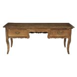 Provincial Louis XV-Style Fruitwood Bureau Plat