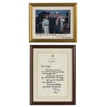 Bill Clinton Letter and Photograph