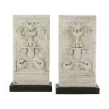 Pair of Italian Marble Architectural Fragments