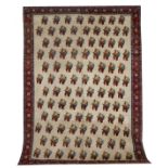 Signed Semi-Antique Persian Isphahan Carpet
