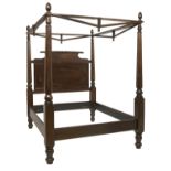 American Late Classical Mahogany Tester Bed