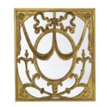 Mirror-Backed Carved Giltwood Panel