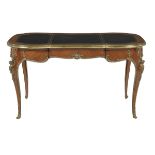 Louis XV-Style Mahogany Bureau Plat