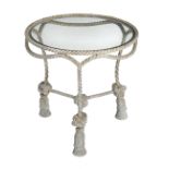 Bronze "Rope & Tassel" Circular Occasional Table