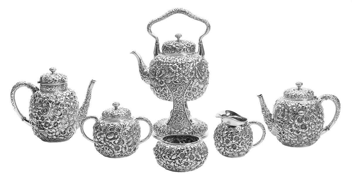 George W. Shiebler Sterling Silver Tea Set