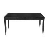 Stylish Faux Alligator-Veneered Writing Desk